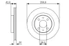 Тормозной диск BOSCH 0986479R74 (фото 1)
