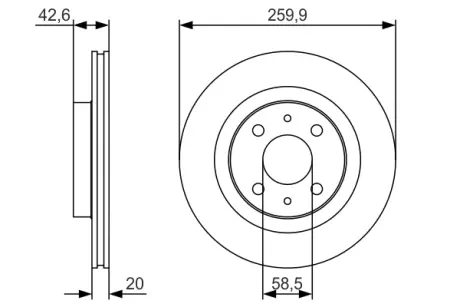 Тормозной диск BOSCH 0986479R74