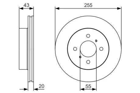 Тормозной диск BOSCH 0986479S13