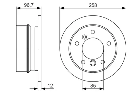 Тормозной диск BOSCH 0986479S17