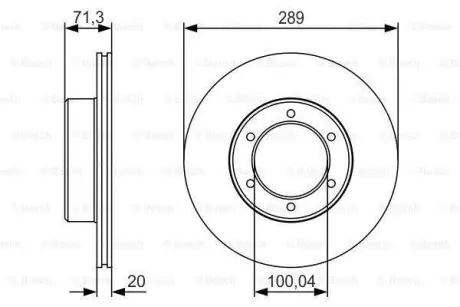 Тормозной диск BOSCH 0986479S24