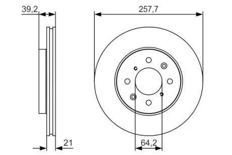 Тормозной диск BOSCH 0986479S26