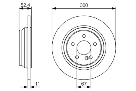 Тормозной диск BOSCH 0986479S33