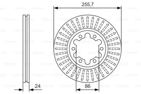 Тормозной диск BOSCH 0986479S41