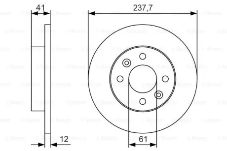 Тормозной диск BOSCH 0986479S45