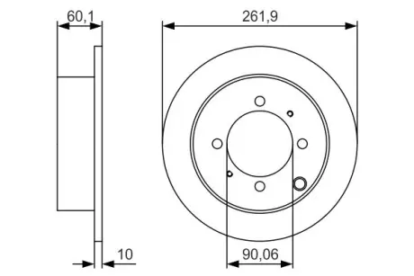 Тормозной диск BOSCH 0986479S53