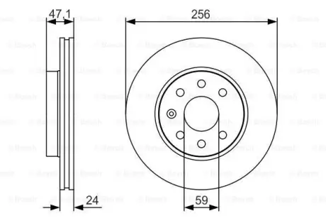 Тормозной диск BOSCH 0986479S65
