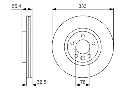 Тормозной диск BOSCH 0986479S72