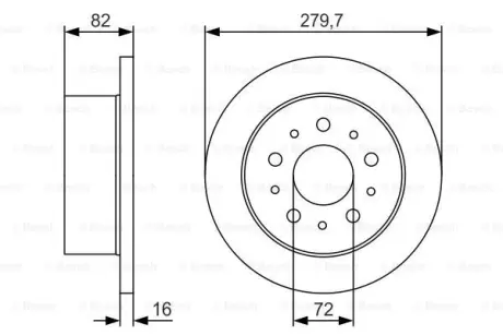 Тормозной диск BOSCH 0986479S73