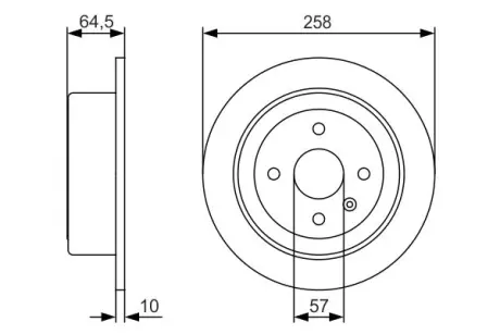 Тормозной диск BOSCH 0986479S75
