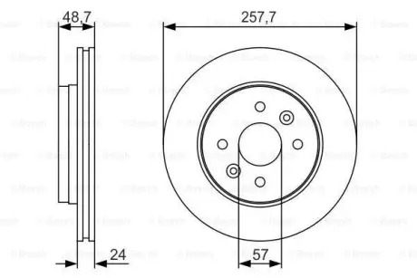 Тормозной диск BOSCH 0986479S77