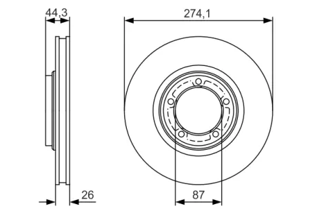 Тормозной диск BOSCH 0986479S79