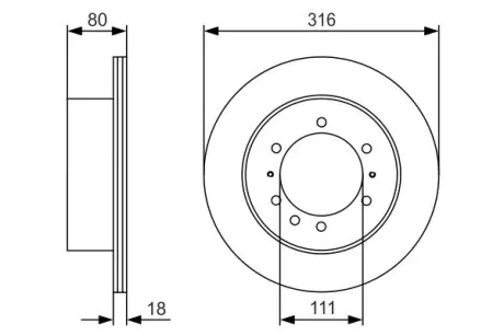Тормозной диск BOSCH 0986479S87