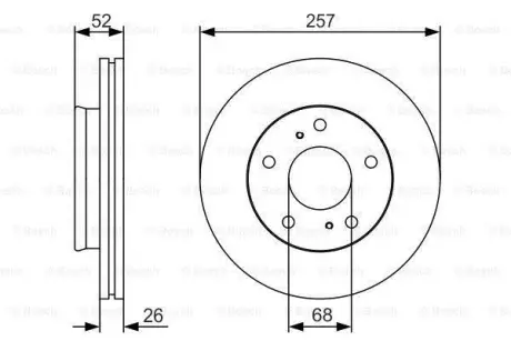 Тормозной диск BOSCH 0986479S89