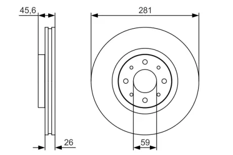 Тормозной диск BOSCH 0986479S97