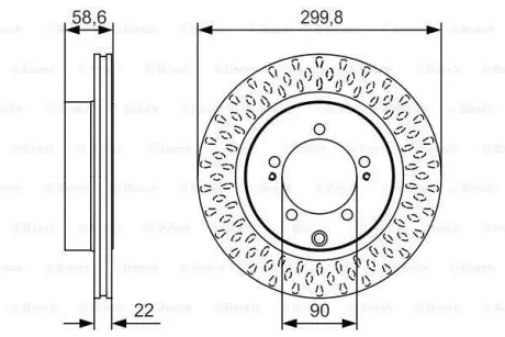 Тормозной диск BOSCH 0986479T05