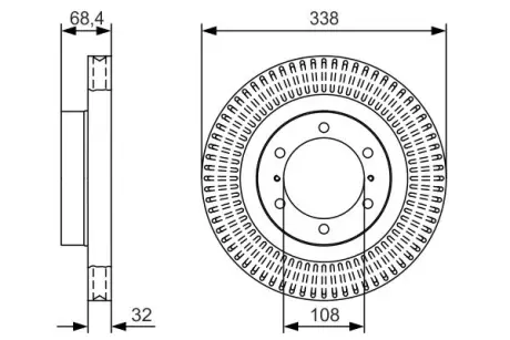 Тормозной диск BOSCH 0986479T09