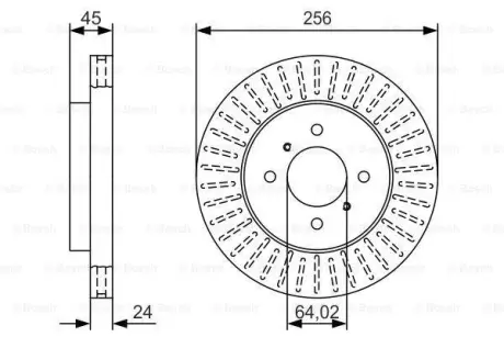 Тормозной диск BOSCH 0986479T55