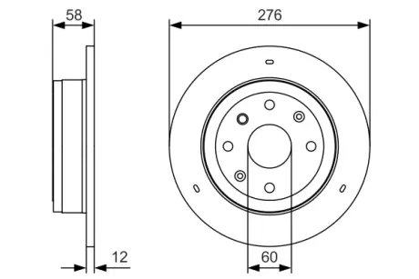 Тормозной диск BOSCH 0986479T83