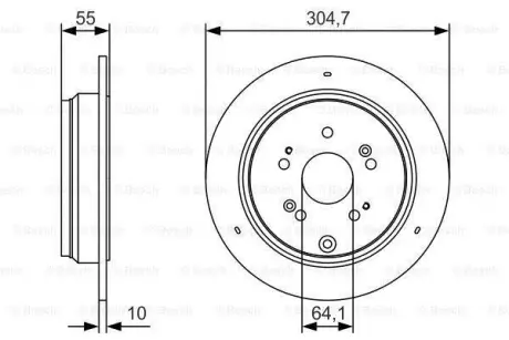 Тормозной диск BOSCH 0986479T85