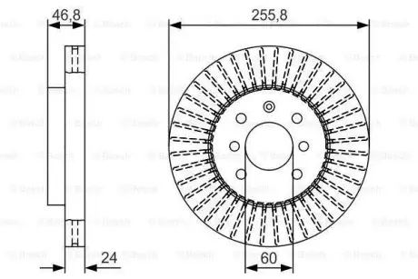 Тормозной диск BOSCH 0986479T89
