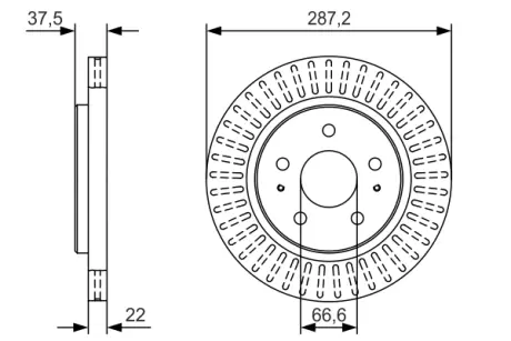 Тормозной диск BOSCH 0986479T92
