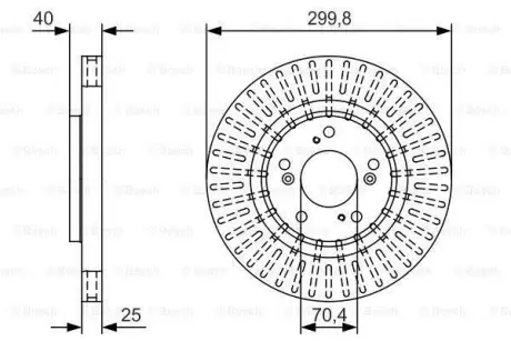 Тормозной диск BOSCH 0986479T93