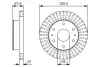 Тормозной диск BOSCH 0986479U07 (фото 1)