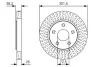 Тормозной диск BOSCH 0986479U45 (фото 1)