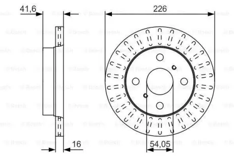 Тормозной диск BOSCH 0986479U52