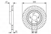 Тормозной диск BOSCH 0986479U53 (фото 1)