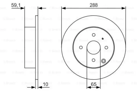 Тормозной диск BOSCH 0986479U59