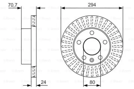 Тормозной диск BOSCH 0986479U68