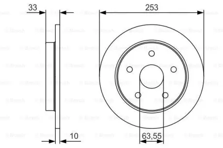 Тормозной диск BOSCH 0986479U81