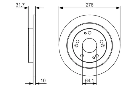 Тормозной диск BOSCH 0986479U83