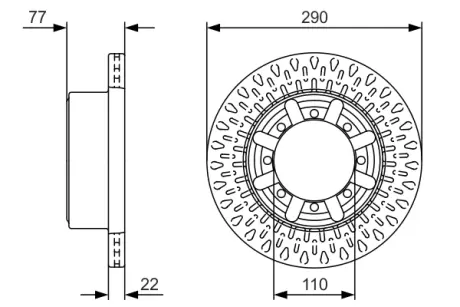 Тормозной диск BOSCH 0986479V18