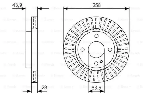 Тормозной диск BOSCH 0986479V27