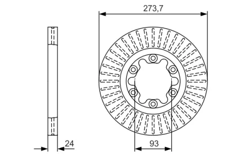 Тормозной диск BOSCH 0986479V36