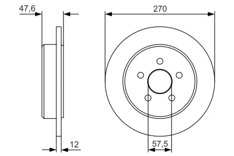 Тормозной диск BOSCH 0986479V43