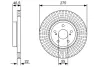 Диск гальмівний TOYOTA Corolla \'\'F \'\'1.8 \'\'99-09 BOSCH 0986479W13 (фото 1)