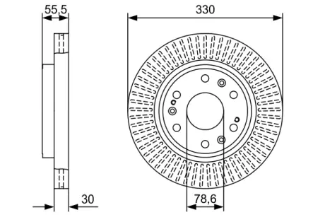 Тормозной диск BOSCH 0986479W30