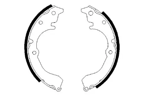 Комплект тормозных колодок BOSCH 0986487025