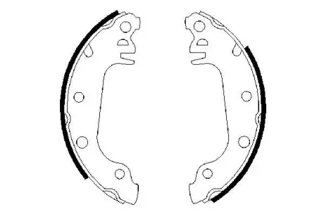Комплект тормозных колодок BOSCH 0986487032