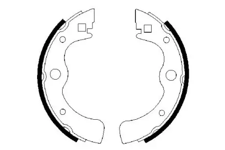 Комплект тормозных колодок BOSCH 0986487049