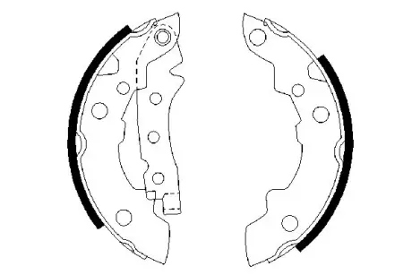 Комплект тормозных колодок BOSCH 0986487081