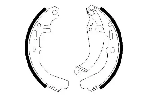 Комплект тормозных колодок BOSCH 0986487109