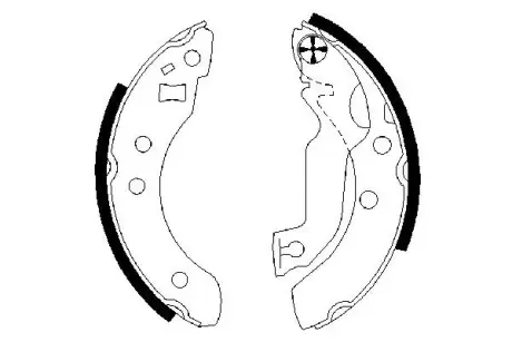 Комплект тормозных колодок BOSCH 0986487133
