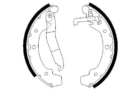 Комплект тормозных колодок BOSCH 0986487193