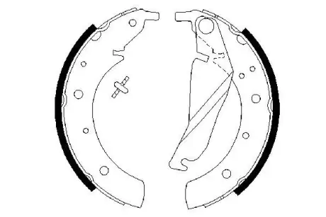 Комплект тормозных колодок BOSCH 0986487212