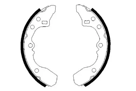 Комплект тормозных колодок BOSCH 0986487282
